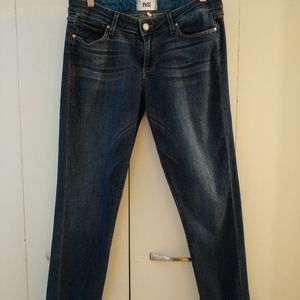 PAIGE Skyline Ankle Peg Medium Blue Wash